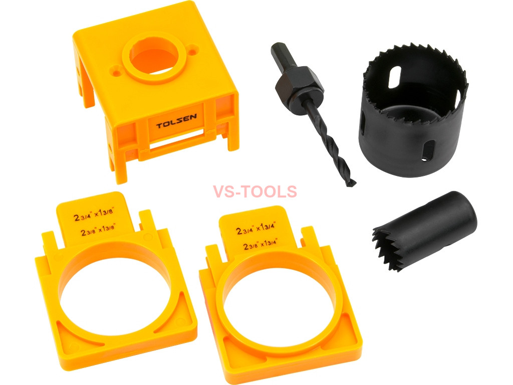 Wood Door Lock Hole Installation Jig Guide Metal Holesaw